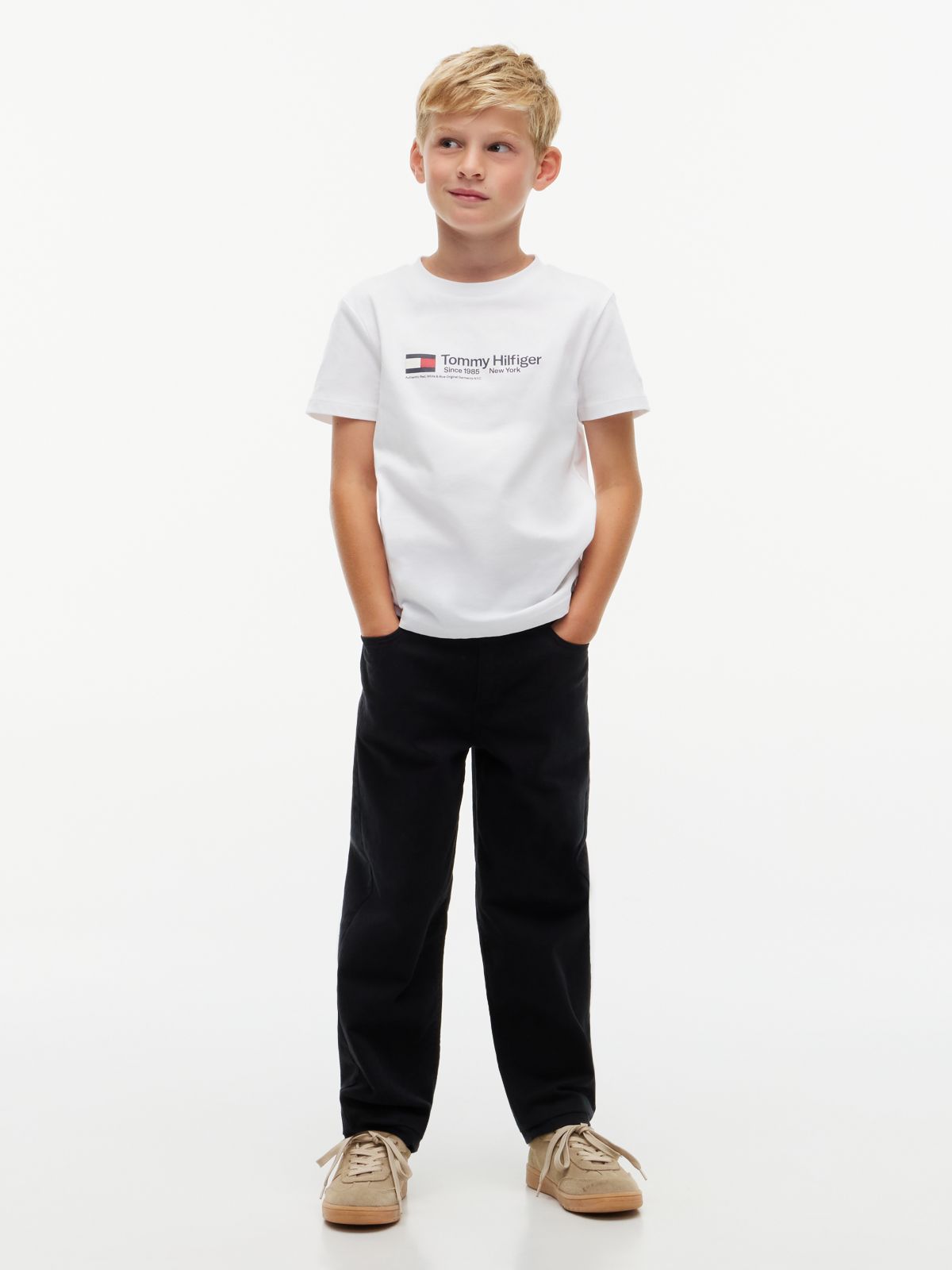 Logo Jersey Crew Neck T-Shirt — White