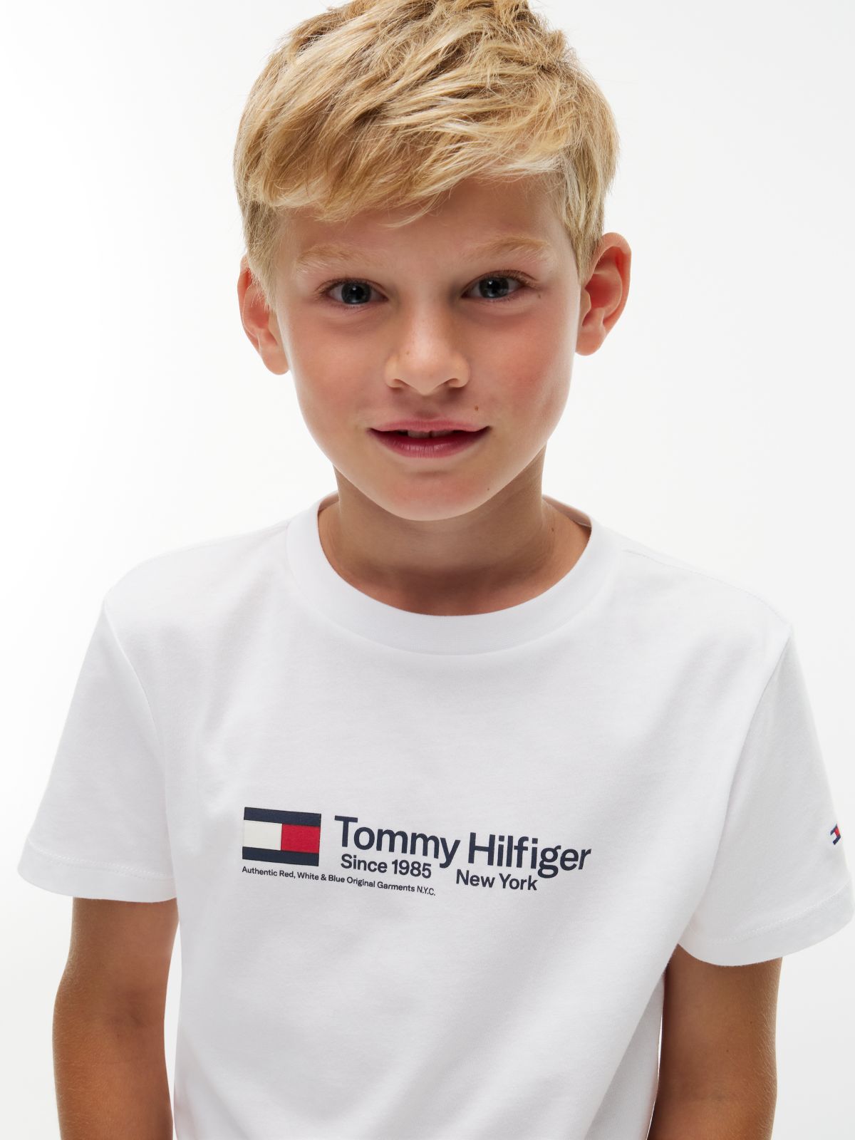 Logo Jersey Crew Neck T-Shirt — White