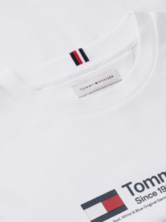 Logo Jersey Crew Neck T-Shirt — White 6