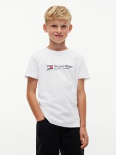 Logo Jersey Crew Neck T-Shirt — White 1