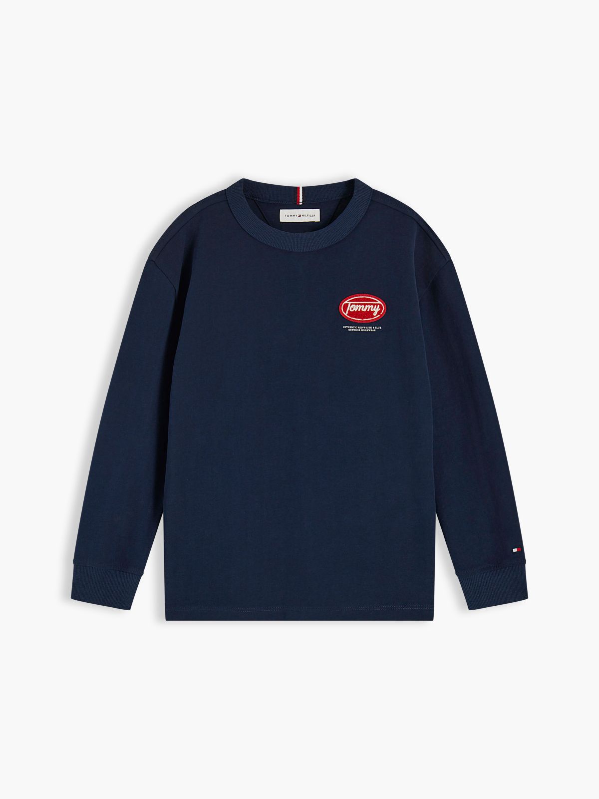 Back Logo Long Sleeve T-Shirt — Blue