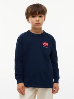 Back Logo Long Sleeve T-Shirt — Blue 1