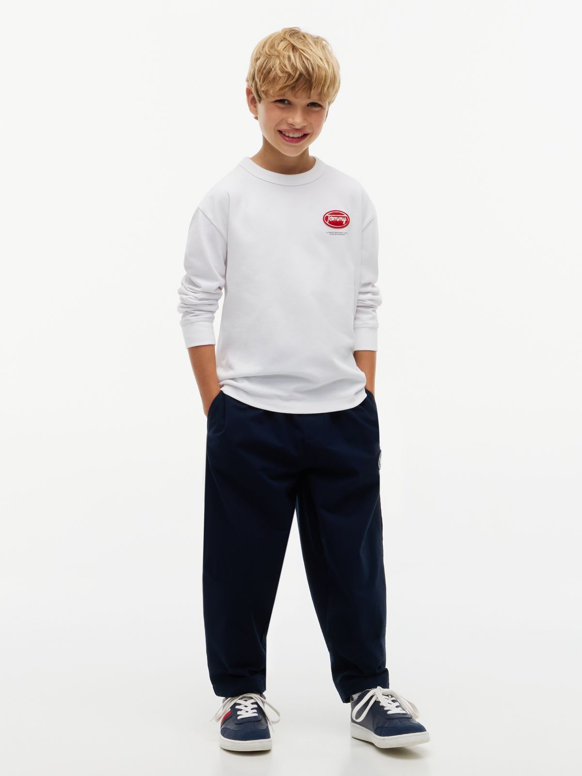Back Logo Long Sleeve T-Shirt — White