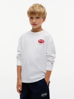 Back Logo Long Sleeve T-Shirt — White 1