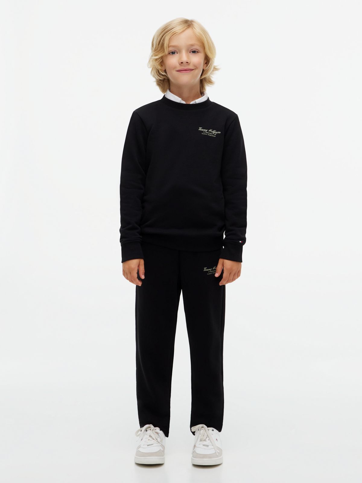 Essential Logo Terry Sweatshirt — Black