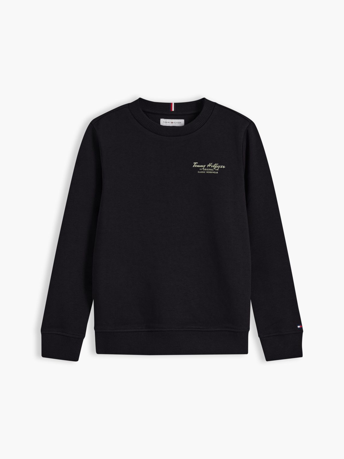 Essential Logo Terry Sweatshirt — Black