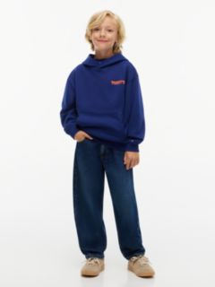 Essential Back Graphic Terry Hoody — Blue 2