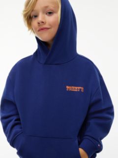 Essential Back Graphic Terry Hoody — Blue 3