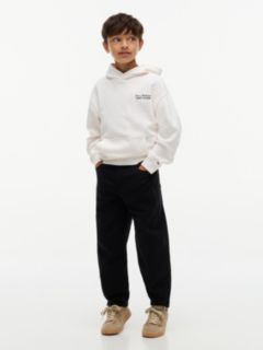Essential Back Graphic Terry Hoody — White 2