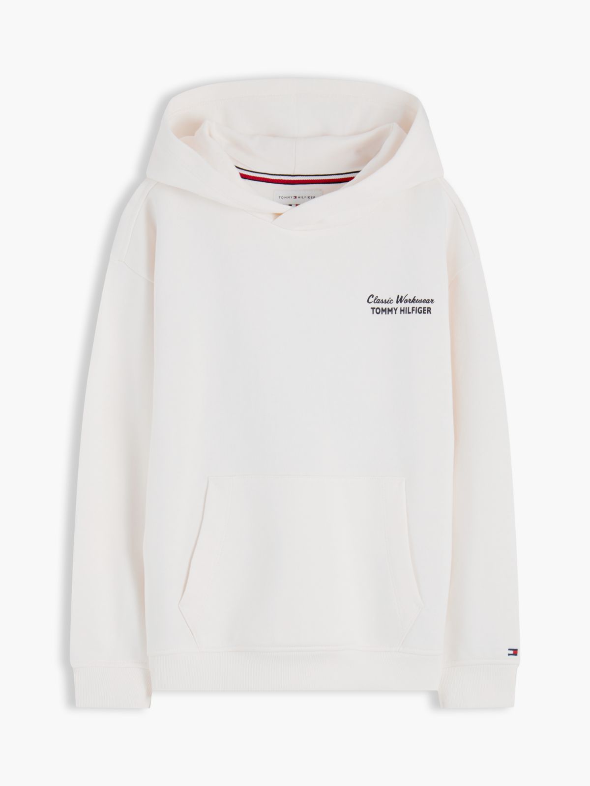 Essential Back Graphic Terry Hoody — White