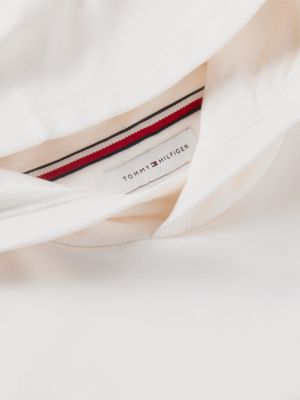 white essential back graphic terry hoody for boys tommy hilfiger