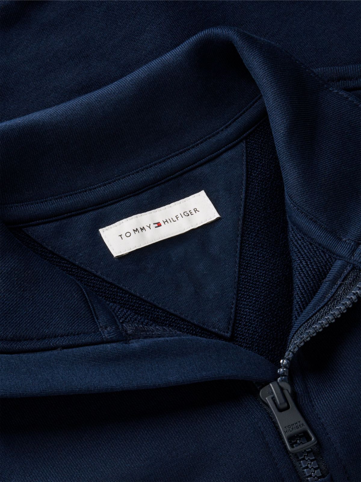 Essential Terry Quarter-Zip Sweatshirt — Blue