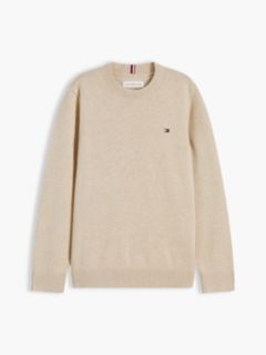 Essential Lightweight Crew Neck Jumper — Beige 5