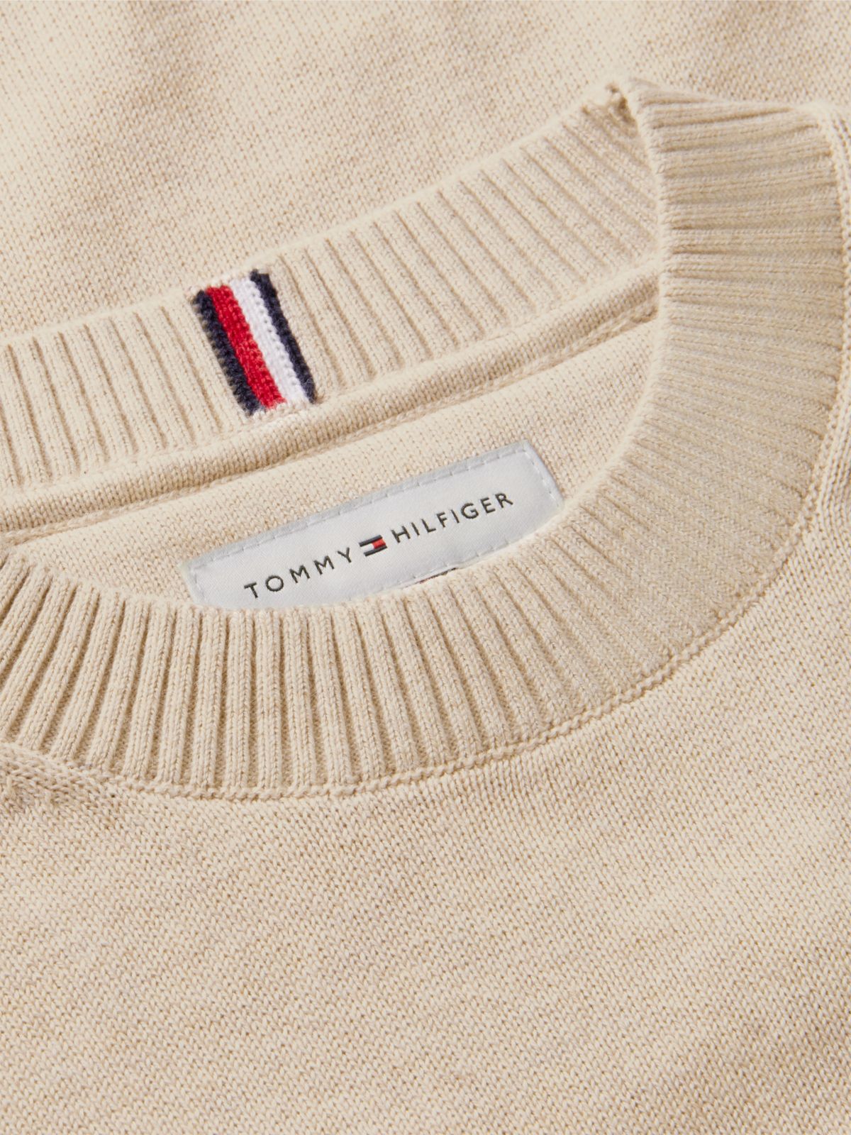 Essential Lightweight Crew Neck Jumper — Beige