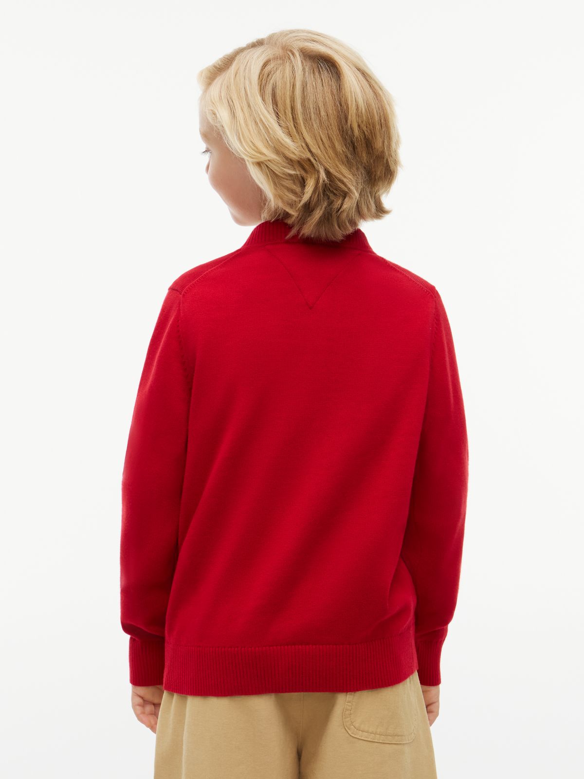 Essential Lightweight Crew Neck Jumper — Red