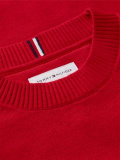 Essential Lightweight Crew Neck Jumper — Red 6