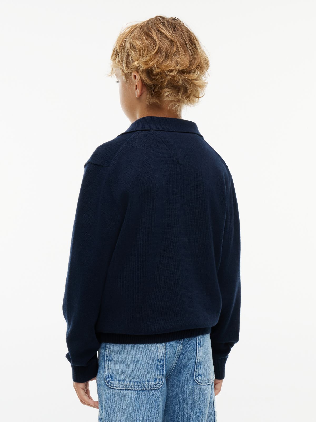 Essential Lightweight Polo Jumper — Blue