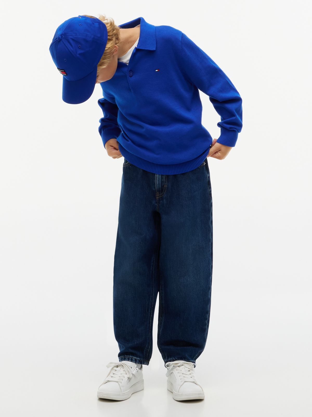 Essential Lightweight Polo Jumper — Blue