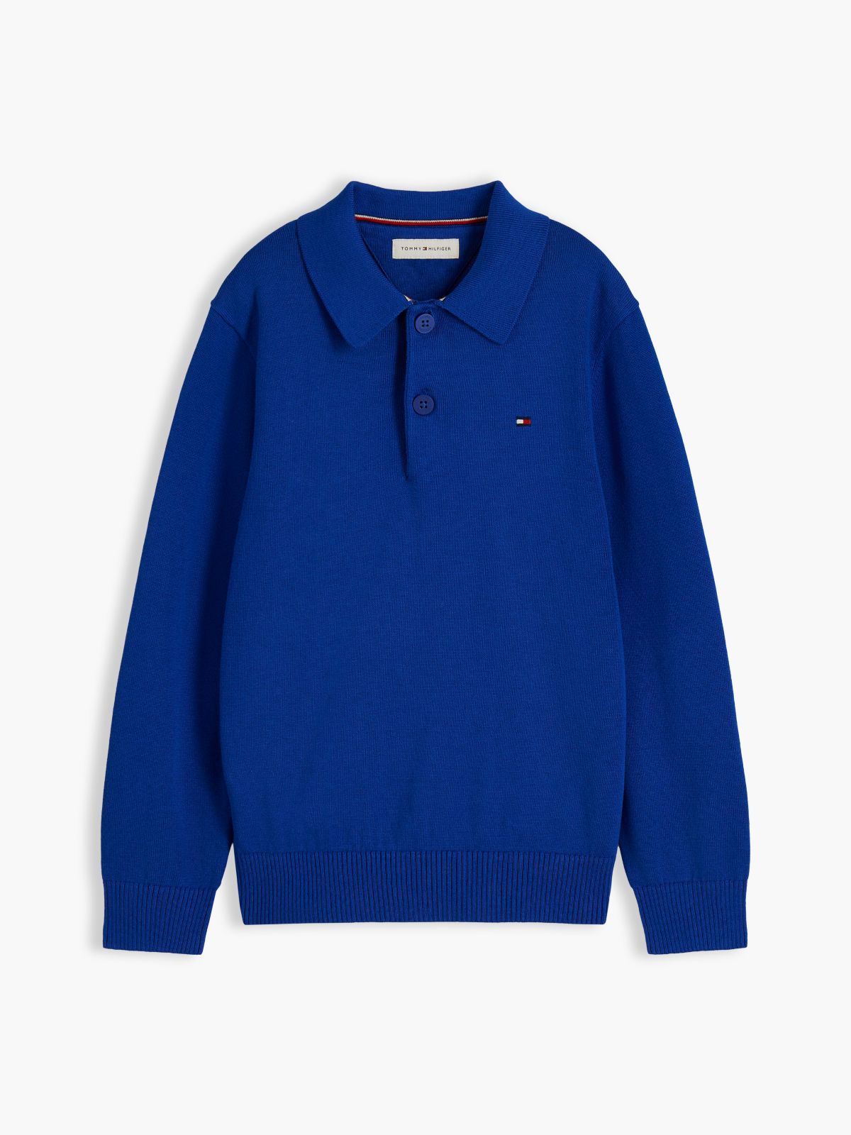 Essential Lightweight Polo Jumper — Blue