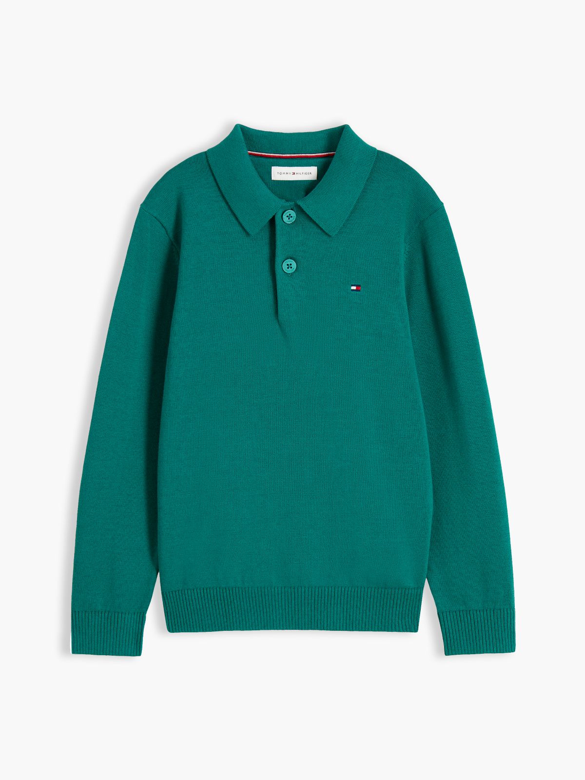 Essential Lightweight Polo Jumper — Green