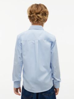 Essential Regular Fit Non-Iron Poplin Shirt — Blue 4
