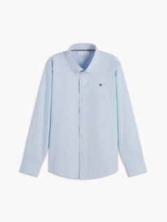 Essential Regular Fit Non-Iron Poplin Shirt — Blue 5