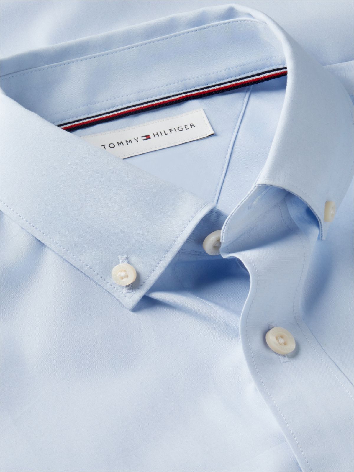 Essential Regular Fit Non-Iron Poplin Shirt — Blue