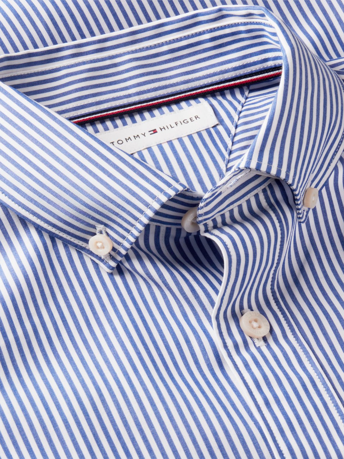 Essential Regular Fit Non-Iron Poplin Shirt — Blue