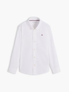 Essential Regular Fit Non-Iron Poplin Shirt — White 5
