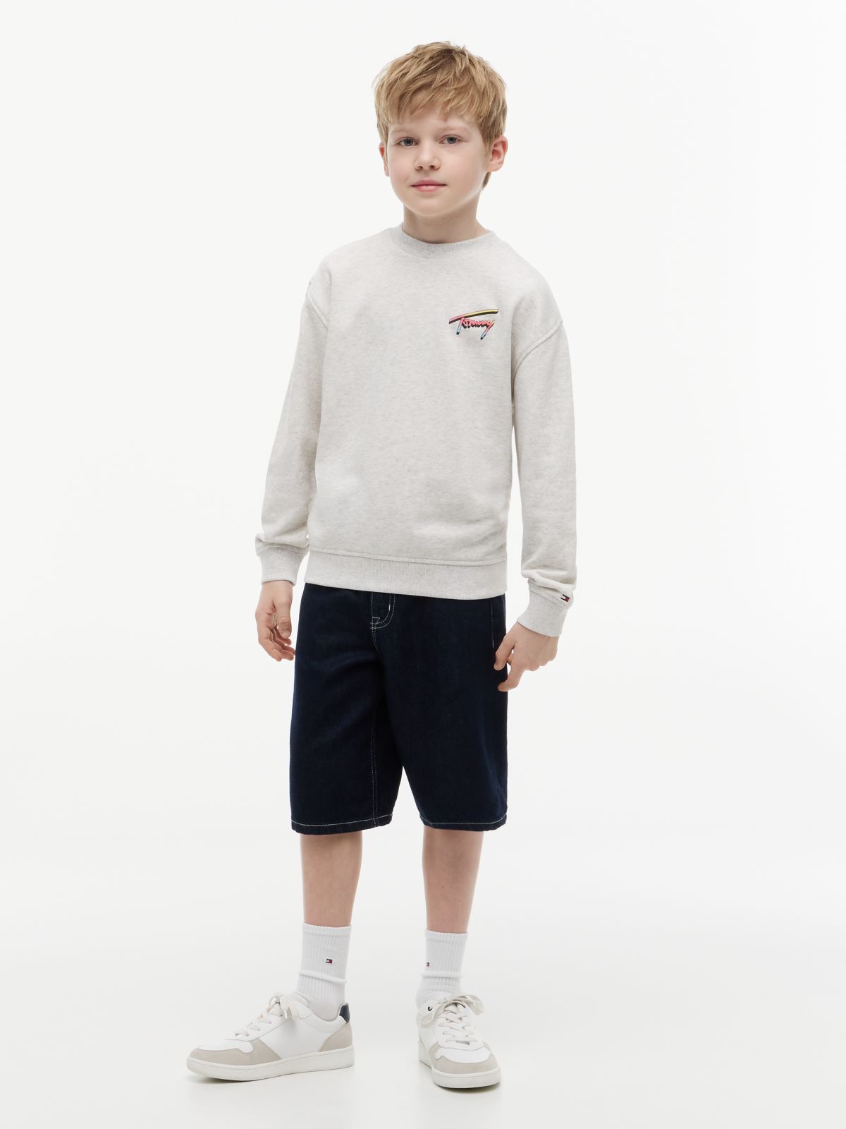 Back Logo Graphic Sweatshirt — Grey