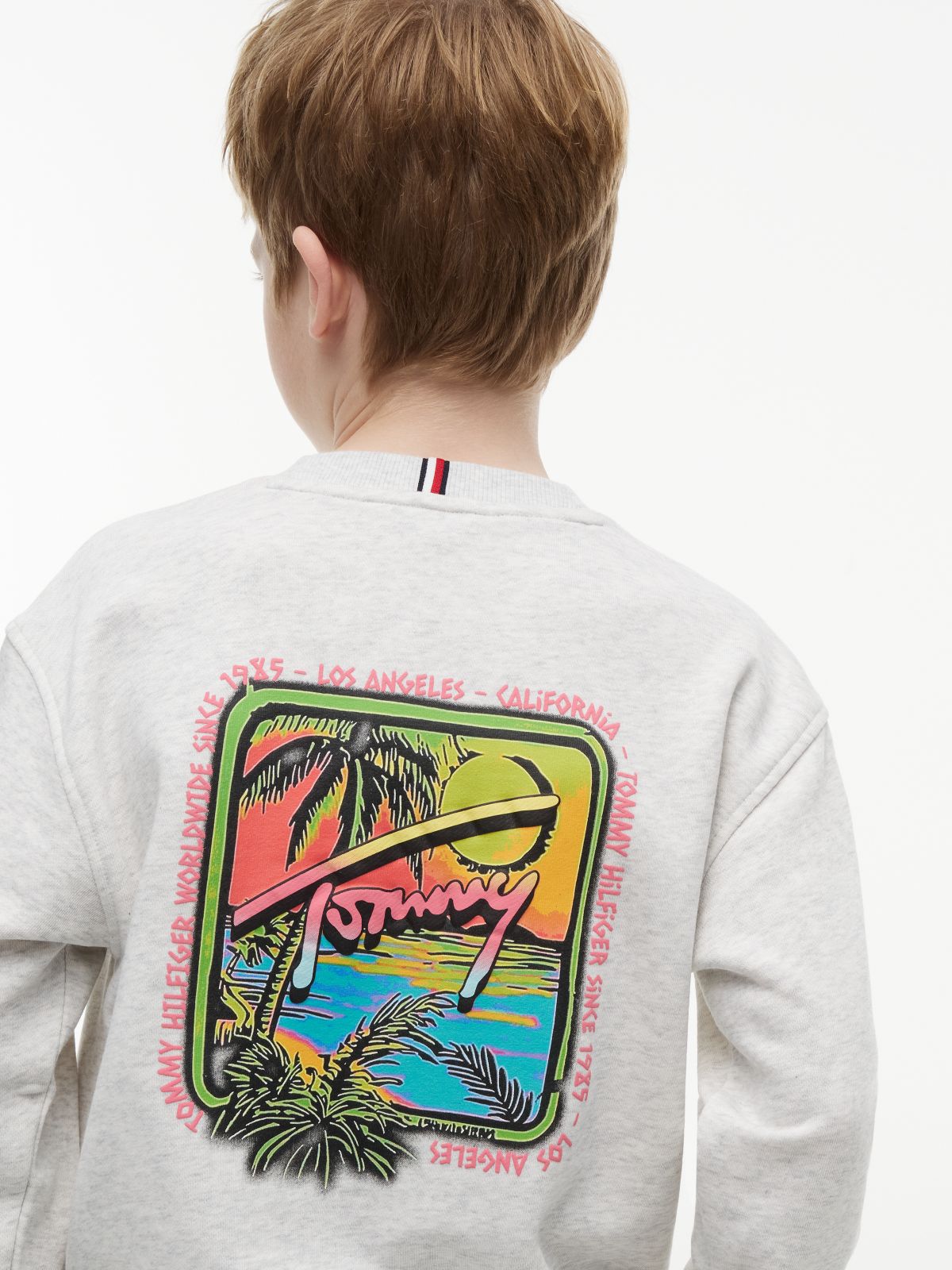 Back Logo Graphic Sweatshirt — Grey