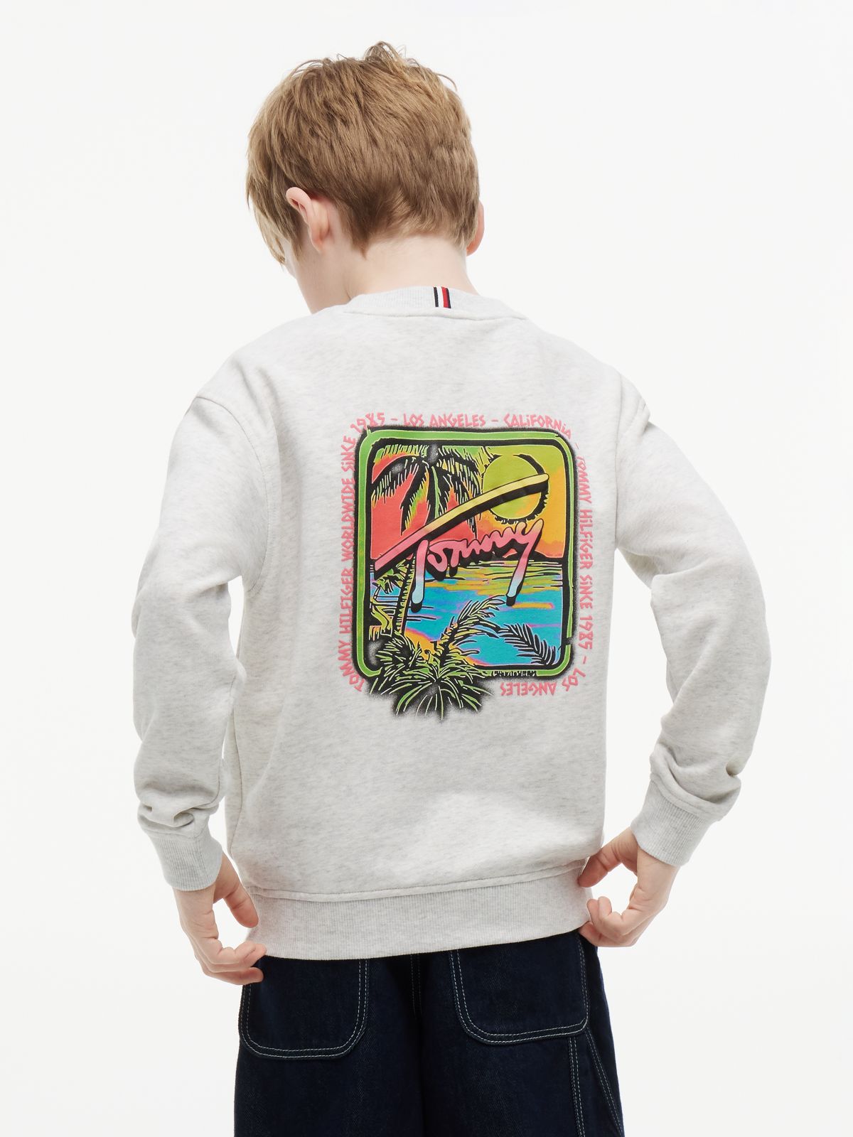 Back Logo Graphic Sweatshirt — Grey