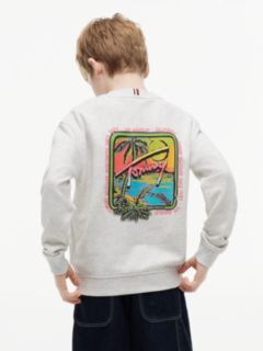 Back Logo Graphic Sweatshirt — Grey 4