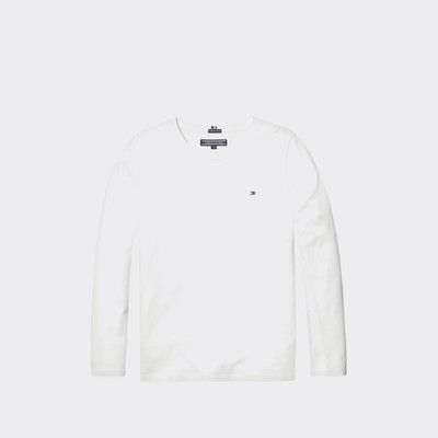 white long sleeve tommy hilfiger top