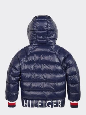 tommy jeans high shine puffer jacket