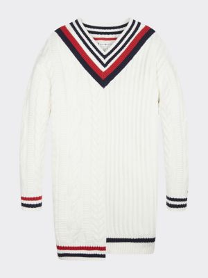 white tommy jumper