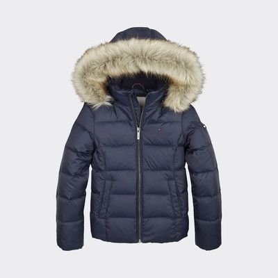 tommy hilfiger quilted hooded jacket