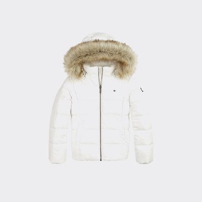 tommy jeans essential down jacket white