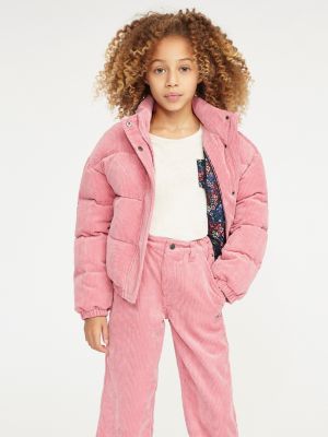 tommy hilfiger cord puffer jacket