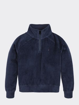 tommy hilfiger grey half zip