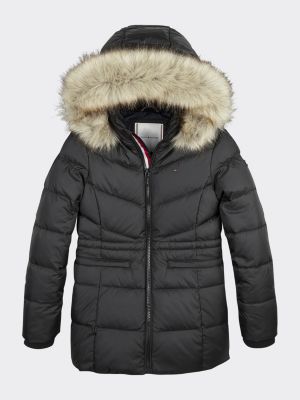 tommy hilfiger fur coat