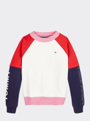 tommy hilfiger pink crew neck