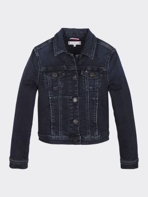 tommy hilfiger black denim jacket