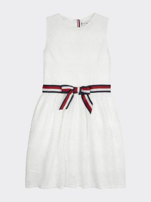 tommy hilfiger white lace dress