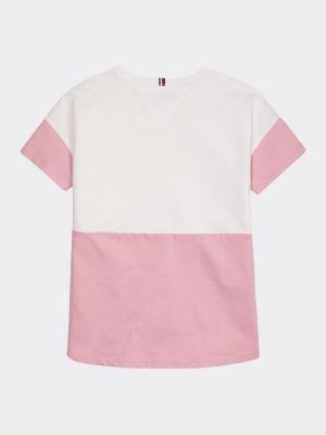 tommy hilfiger pink crew neck