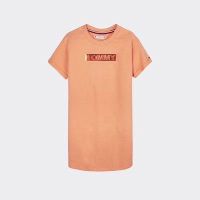 tommy hilfiger orange dress