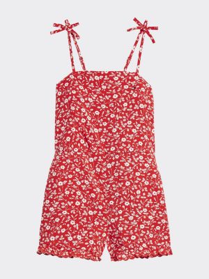 tommy hilfiger red jumpsuit