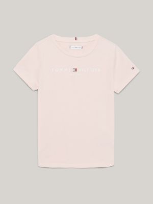 Slim Essential T-Shirt | Pink | Fit Tommy Logo Hilfiger