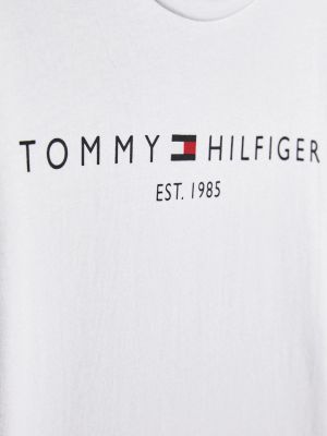 Essential Langarmshirt mit Logo | Weiß | Tommy Hilfiger