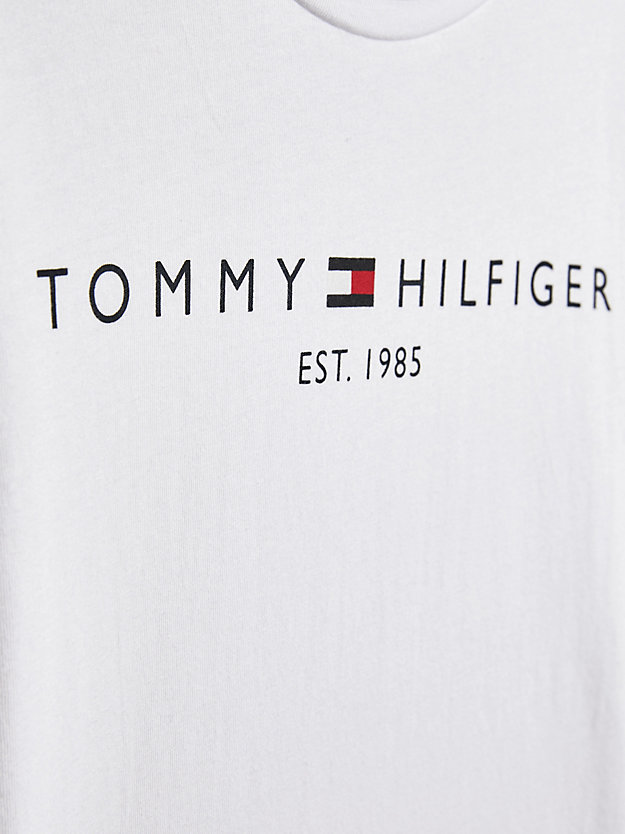 Essential Langarmshirt mit Logo | Weiß | Tommy Hilfiger